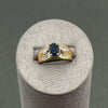 18ct Yellow Gold Dress/ Cocktail Ring, Sapphire & Diamond