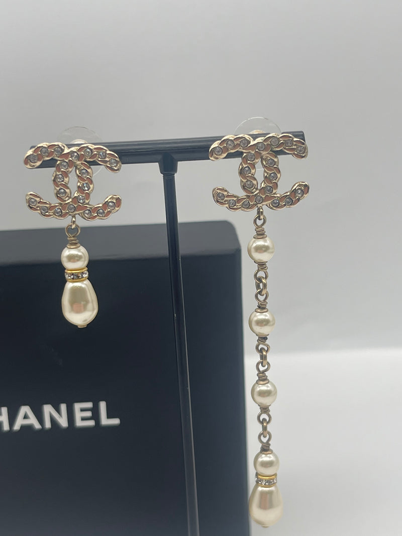 Chanel Coronation Asymmetrical Earrings