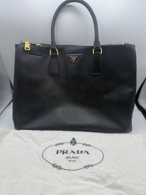 Prada Galleria Double Zip Black Tote – Elite HNW - High End