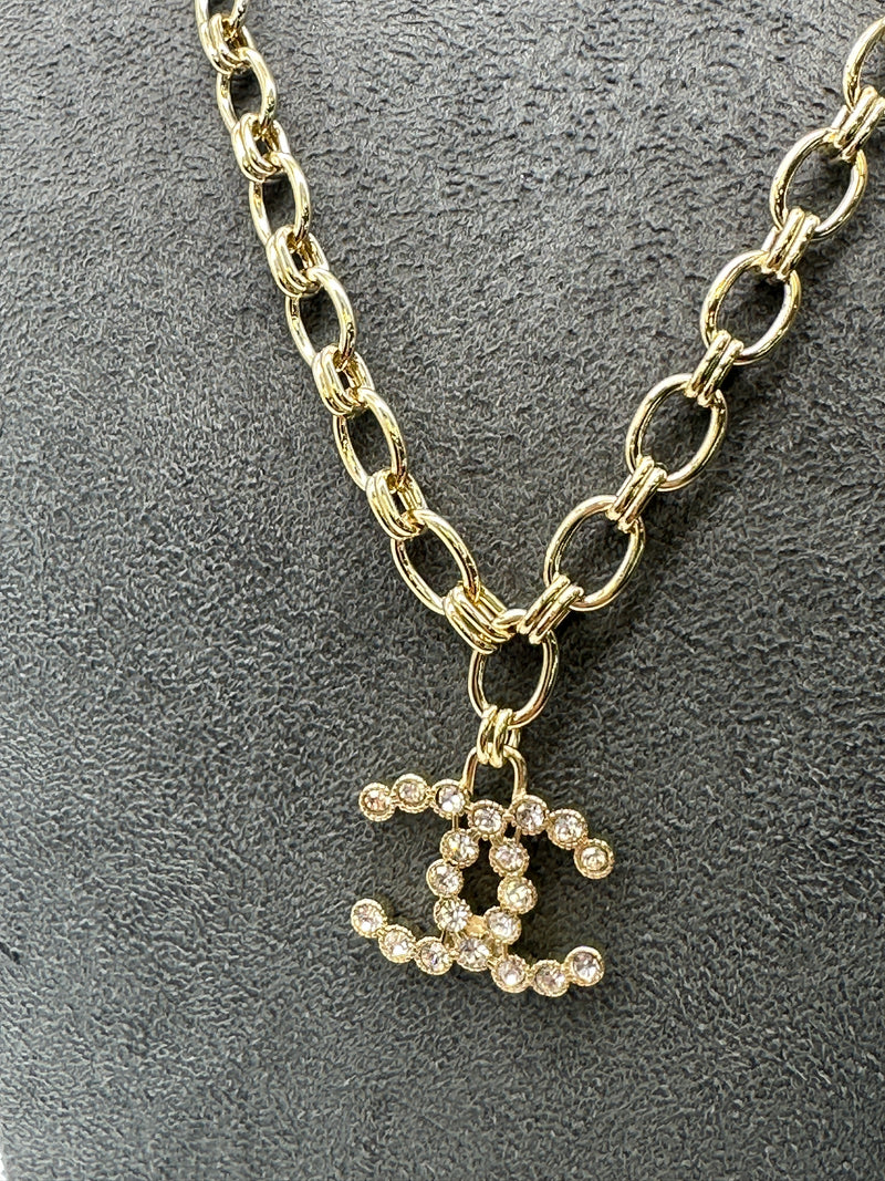 Chanel Necklace with Diamante Interlocking C Logo