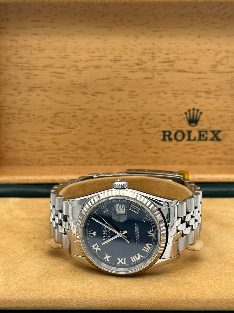 Rolex Datejust 36mm Azzurro Blue Dial Jubilee Bracelet