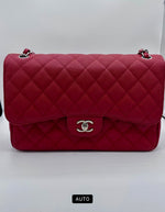 Chanel Red Flap Handbag