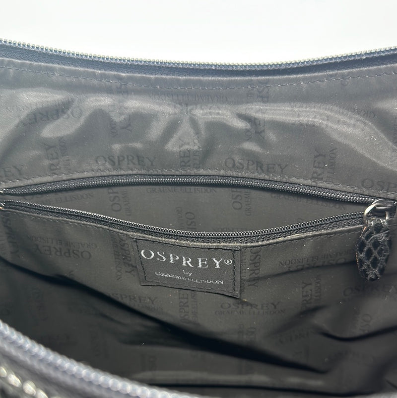 osprey black leather grab bag Osprey Black Bag