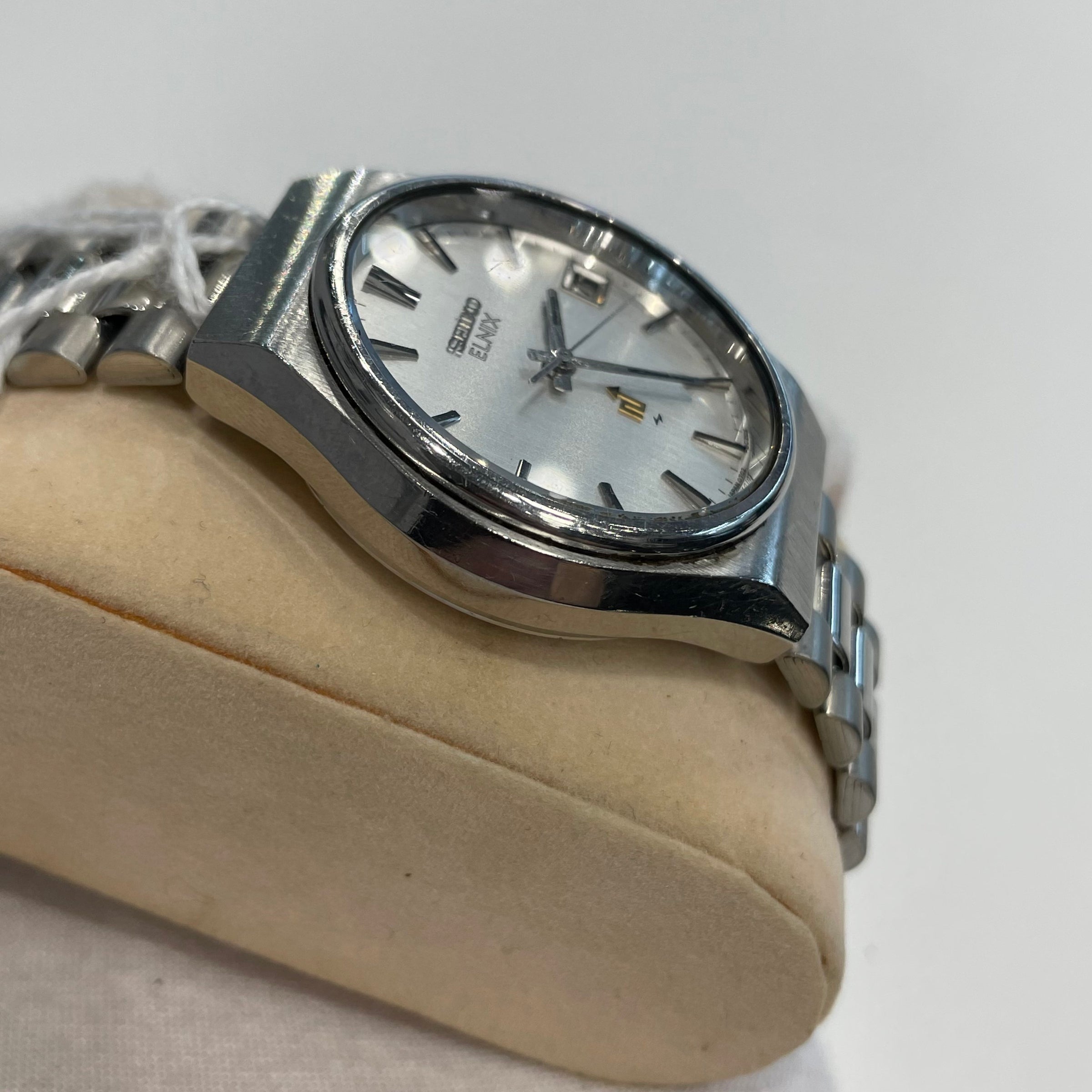 SEIKO ELNIX 0702-8020 腕時計 電磁テンプ式デイト - 腕時計(アナログ)