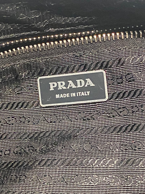 Prada Black Leather Shoulder Bag