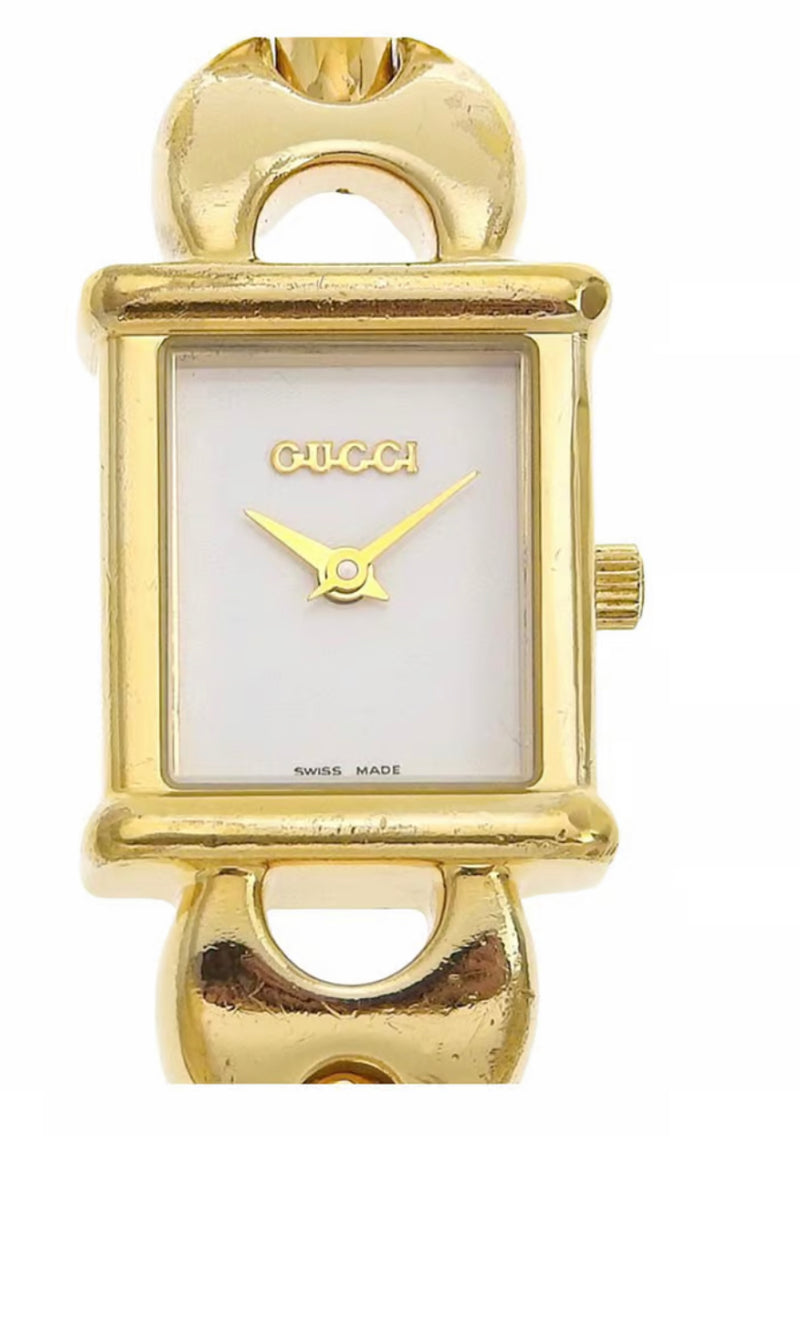 Gucci Gold Plated Bangle Watch