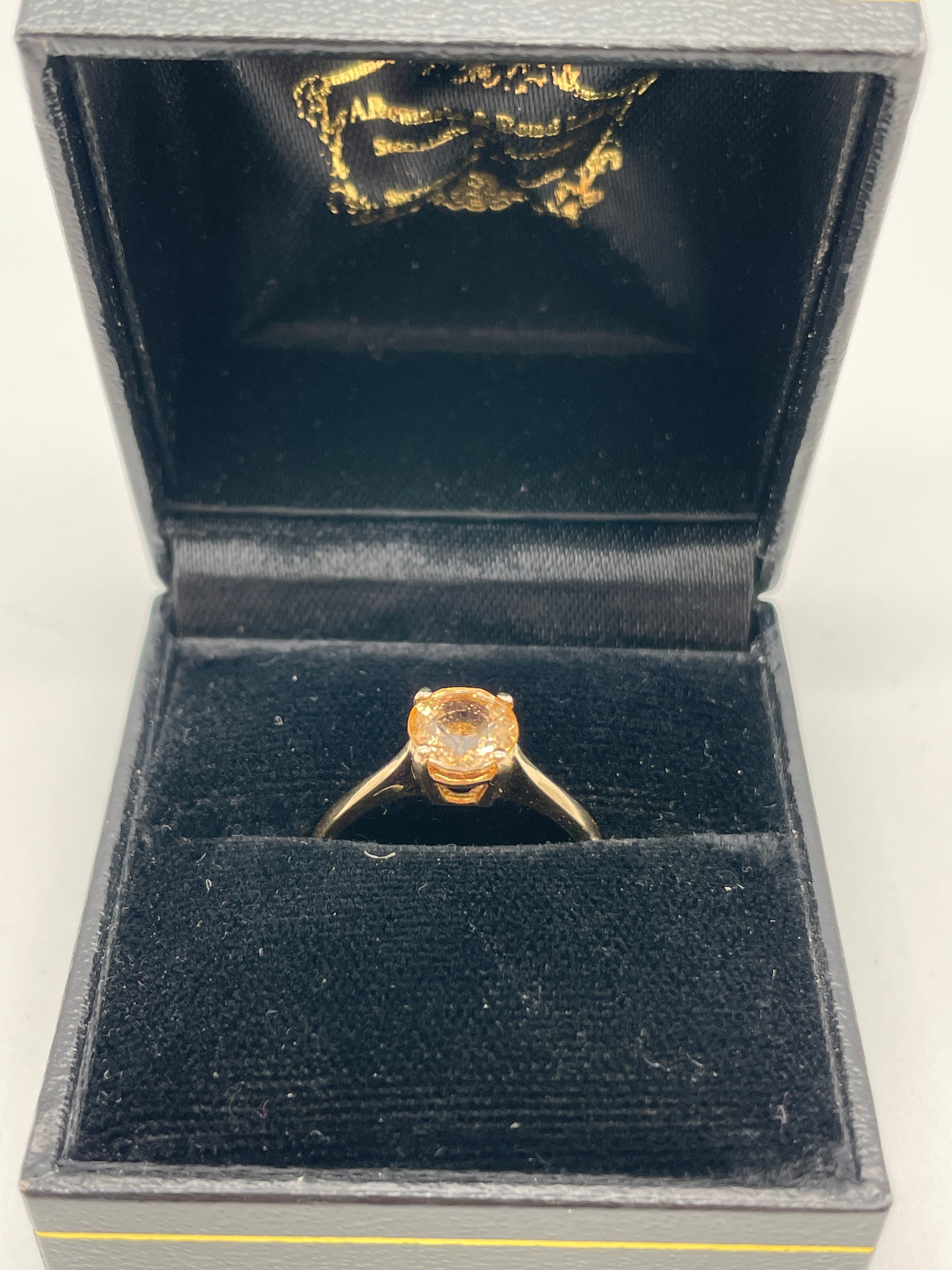 Round Cut Blue Sapphire and Diamond Ring (0.04 ctw) | Costco