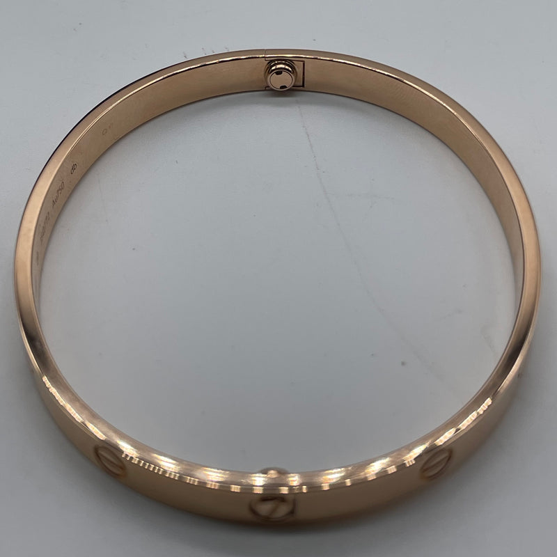 Cartier love 2025 bracelet carat