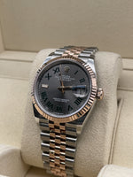Rolex Wimbledon Datejust Stainless Steel And Rose Gold