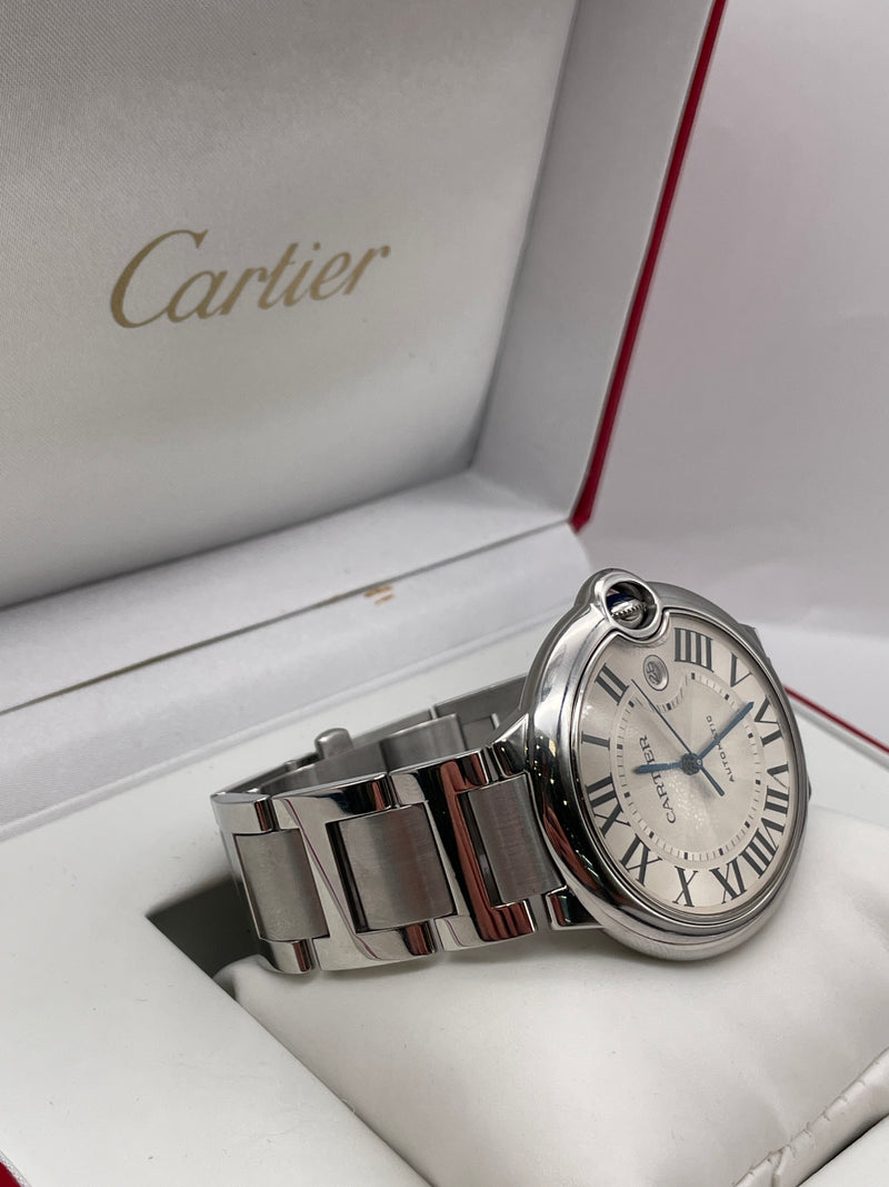 Cartier Balon Blue White Dial 42mm