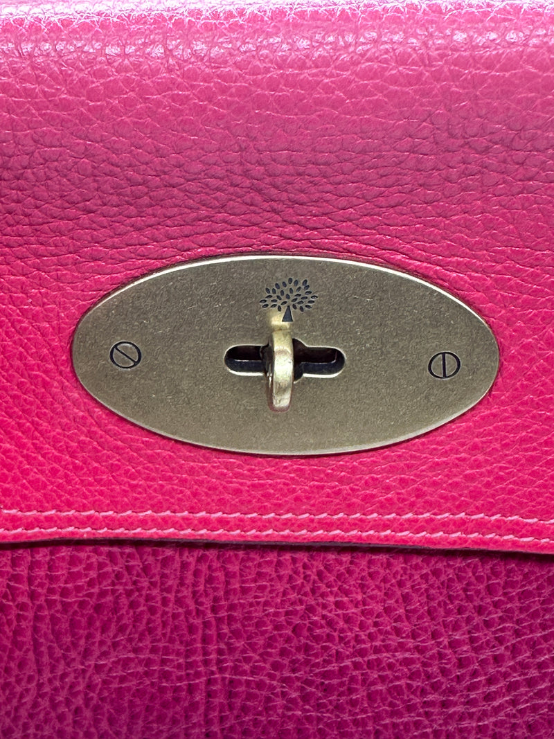 Leather clutch bag Mulberry Pink in Leather - 37977268