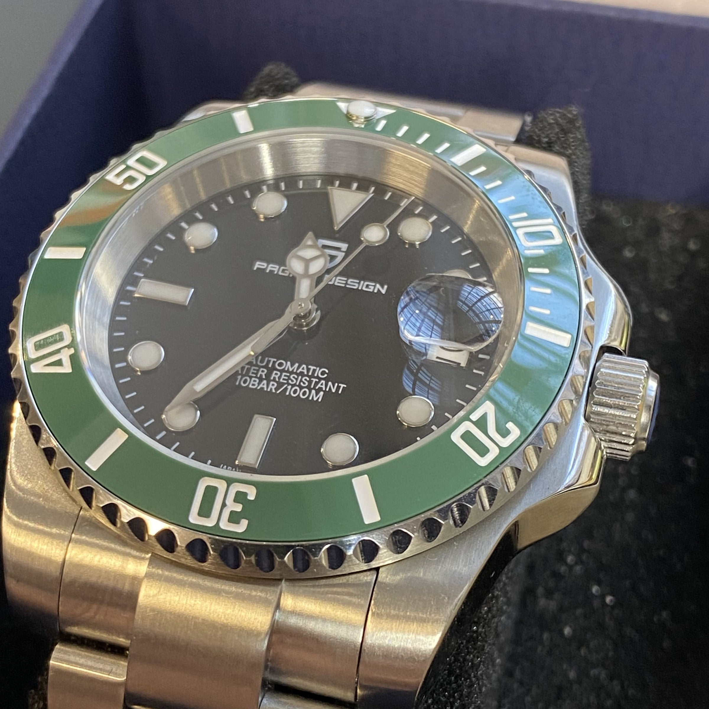 Hulk Pagani Green Watch Uk Pagani Design Automatic Submariner Hulk Homage Indonesia Ubuy