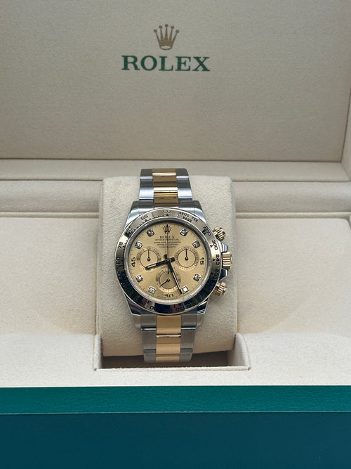 Rolex Stainless Steel and Yellow Gold Daytona