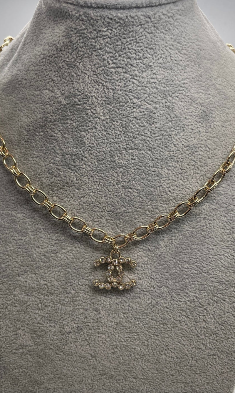 Chanel Necklace with Diamante Interlocking C Logo
