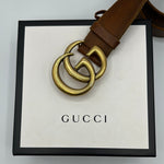 Brown Gucci Leather Belt