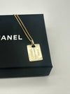 Chanel Dog Tag Necklace