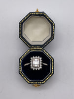 Diamond Cluster White Gold Ring