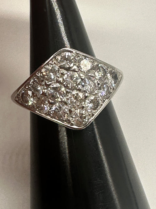 Diamond Cluster Ring