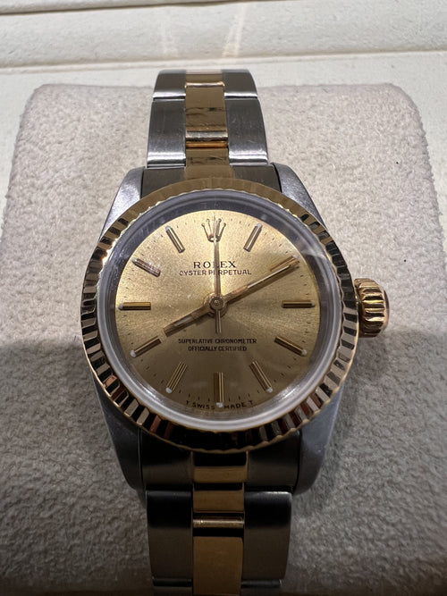 Stainless Steel 18k Yellow Gold Oyster Perpetual 26mm