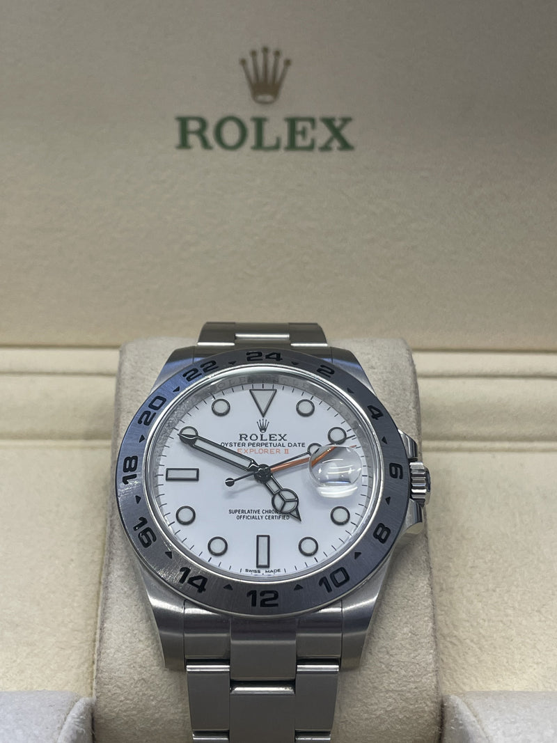 Rolex Explorer II Stainless Steel White Dial