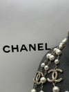 Chanel Double Length Pearl Necklace with Interlocking C Logo