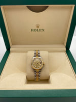 Rolex Stainless Steel and Yellow Gold Lady Datejust 26mm Diamond Dial