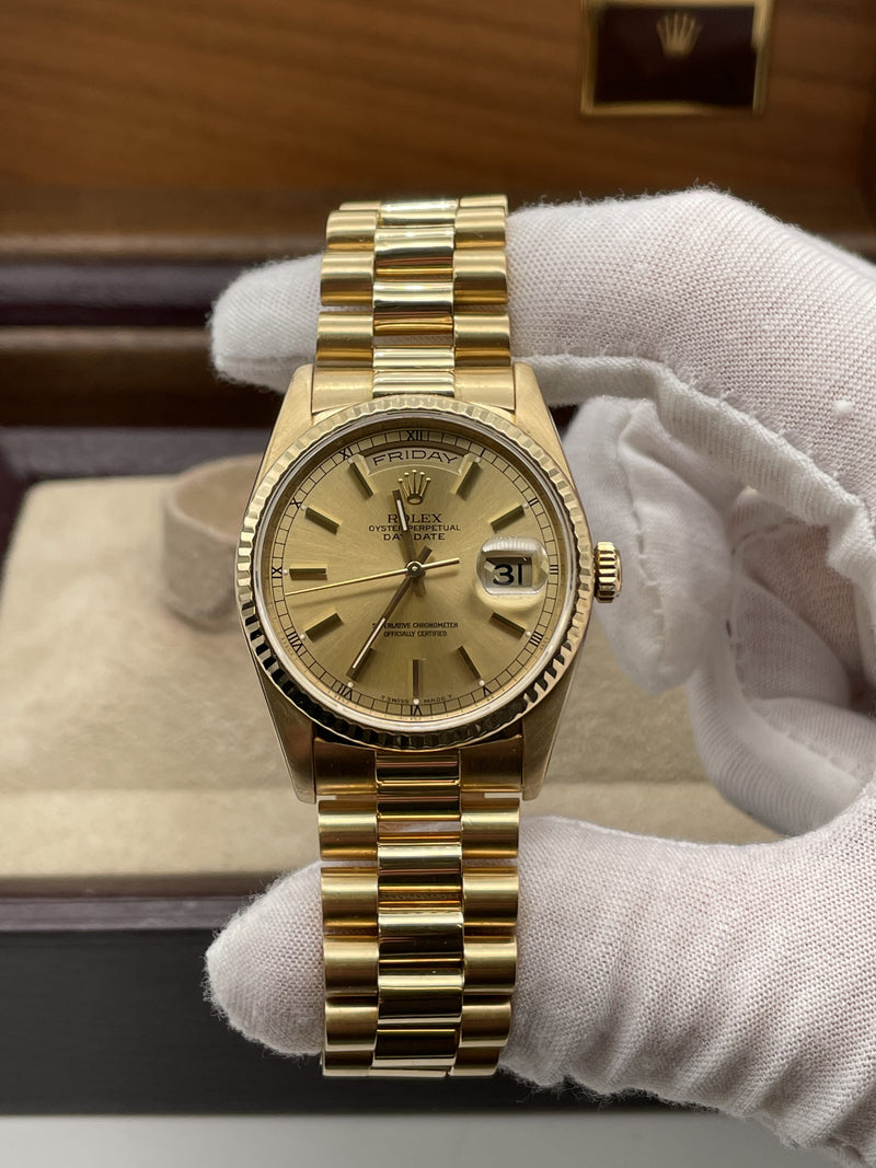 Rolex 18 Carat Gold Day-Date 36mm Yellow Gold