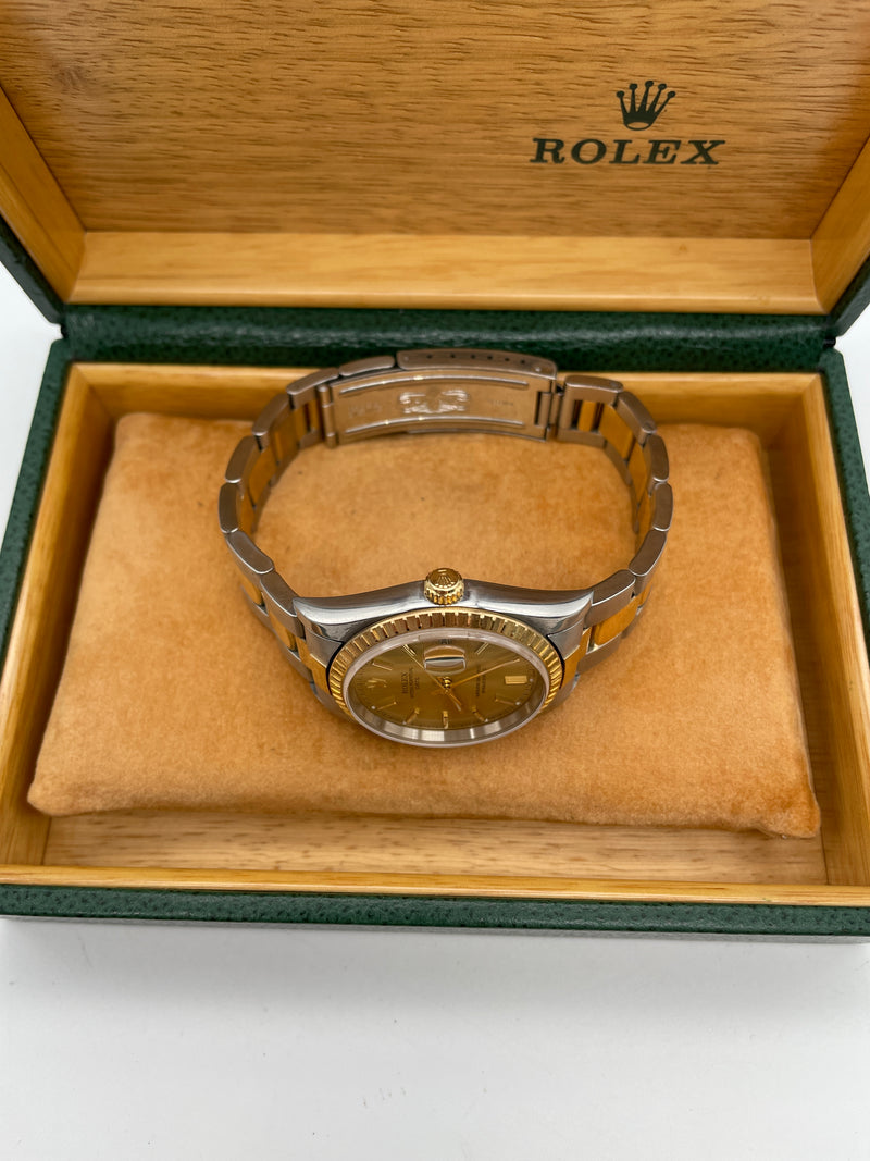 Rolex Datejust 34mm Bi-Metal Champagne dial
