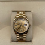 18 Carat Gold Rolex Day-Date 36mm Factory Diamond Set Hour Markers