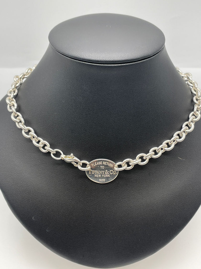 Tiffany & Co Oval Tag Necklace
