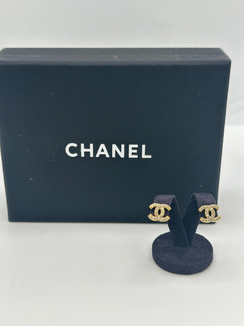 Chanel CC CZ Earrings
