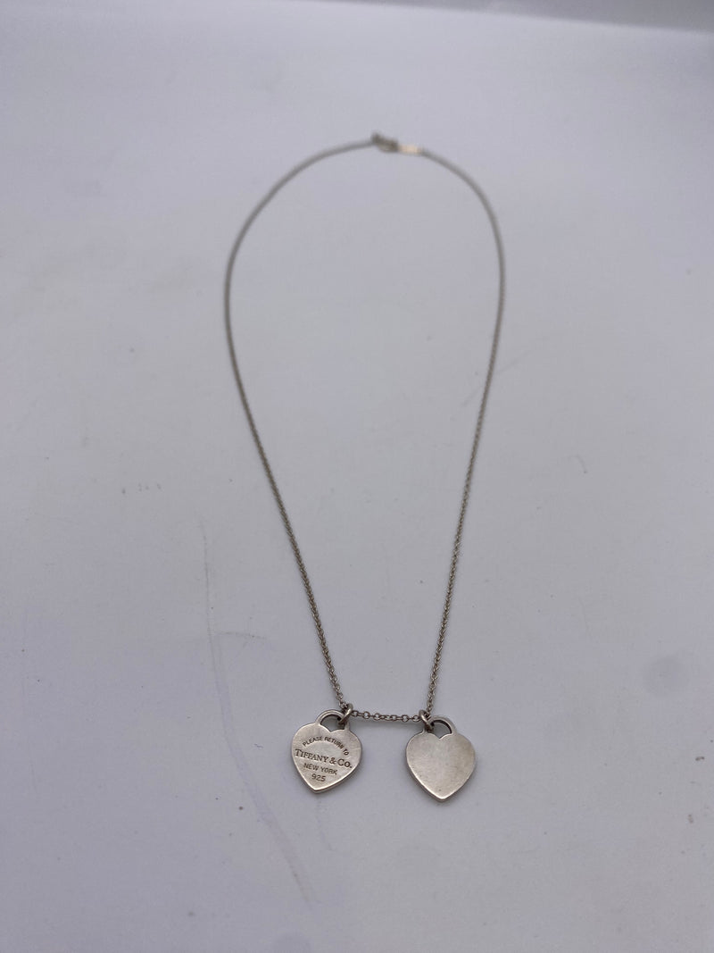 Tiffany & Co Double Heart Necklace
