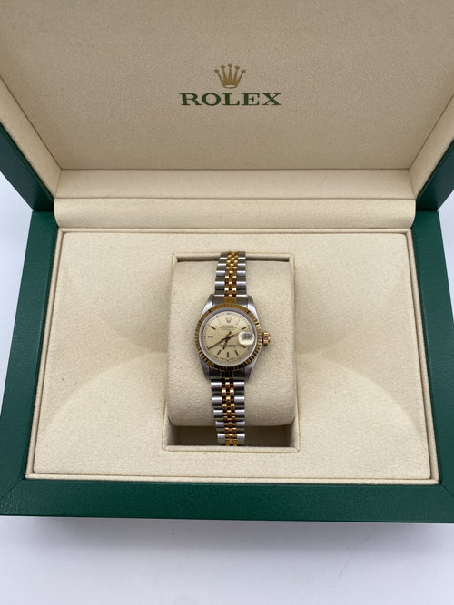 Rolex Ladies Datejust 26mm In Stainless Steel and 18k Yellow Gold