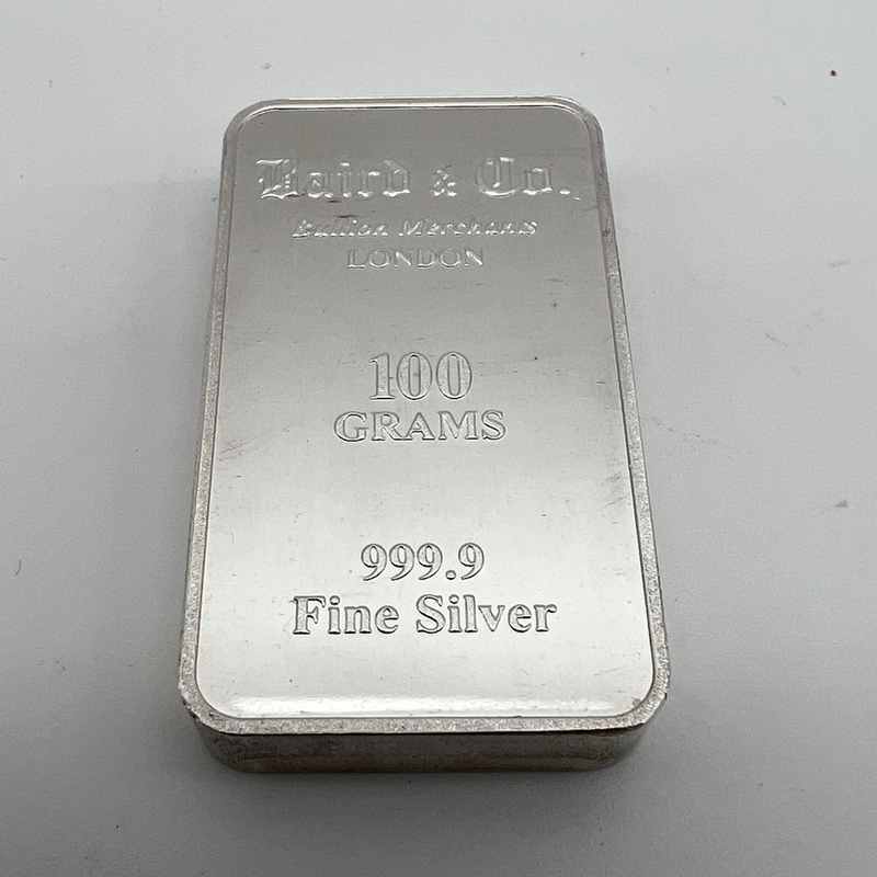 Baird & Co. 100g Silver Bar Paperweight