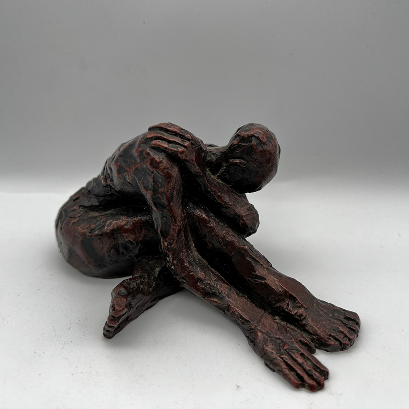 Carol Peace Anime Resin Sculpture - 'Sitting Figure'
