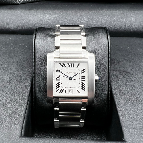 Cartier Tank Francaise Stainless Steel Date - Mid Size