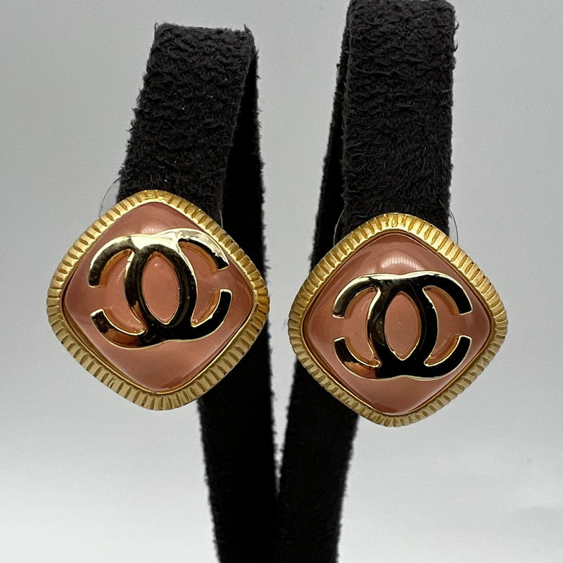 Chanel Button Earrings - Vintage
