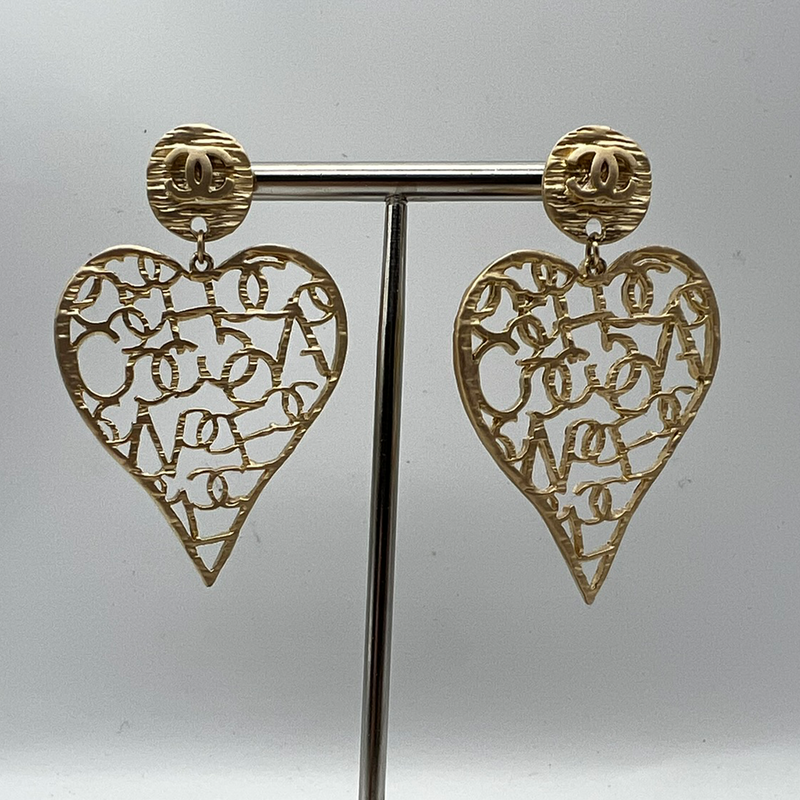 Chanel Love Heart Earrings