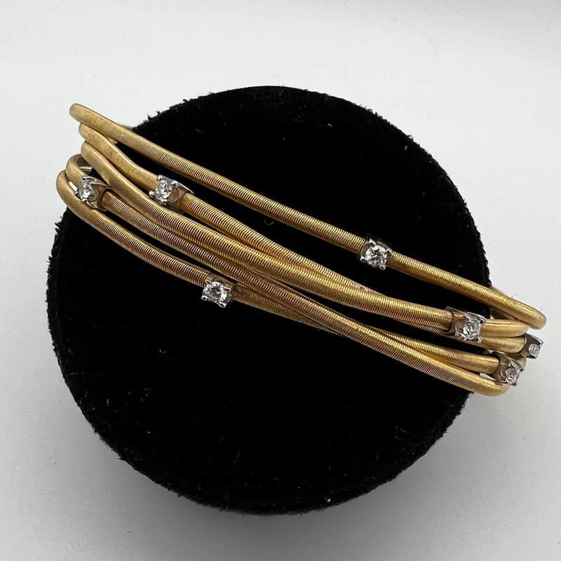 Diamond & Gold Rope Bracelet