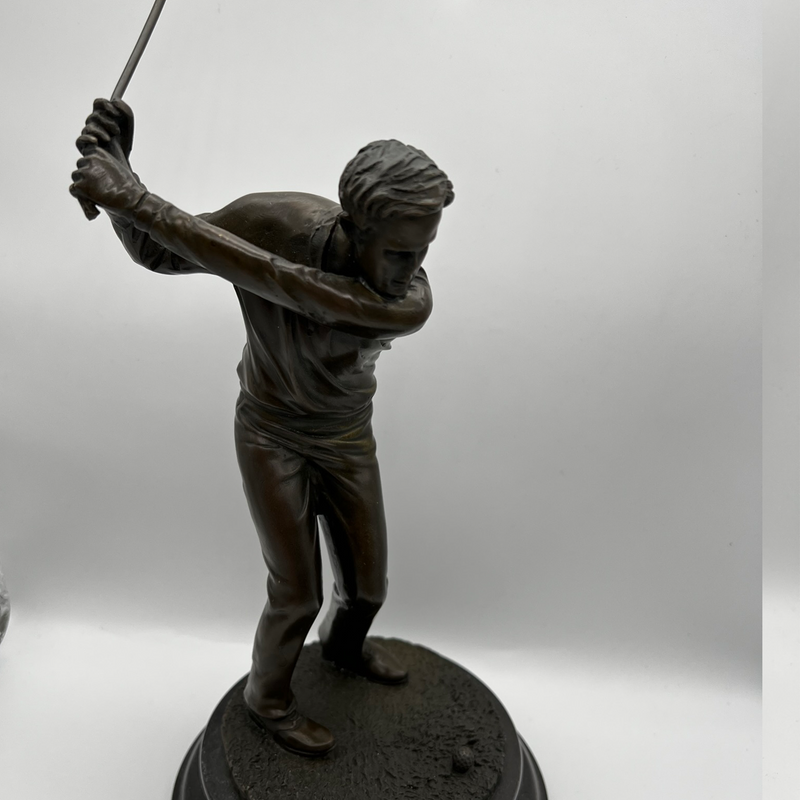 Bronze Sculpture of a Golfer