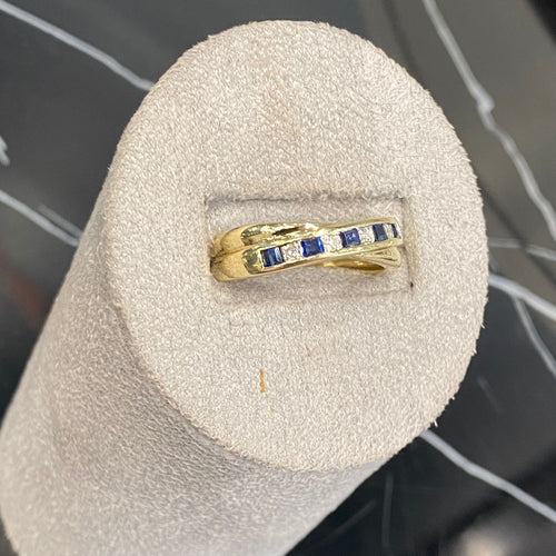 Sapphire and Diamond Ring