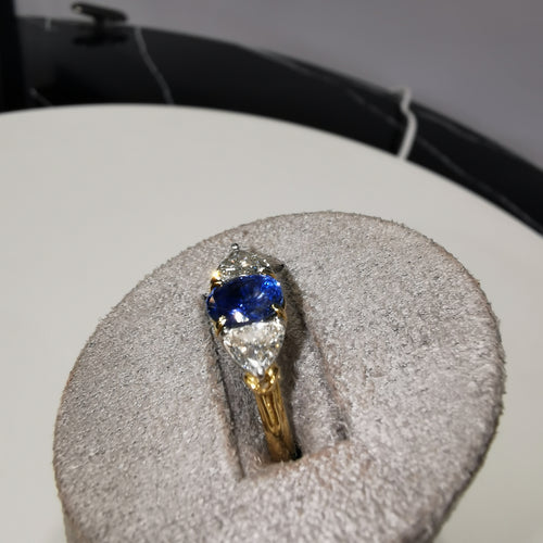 Sapphire And Diamond Ring