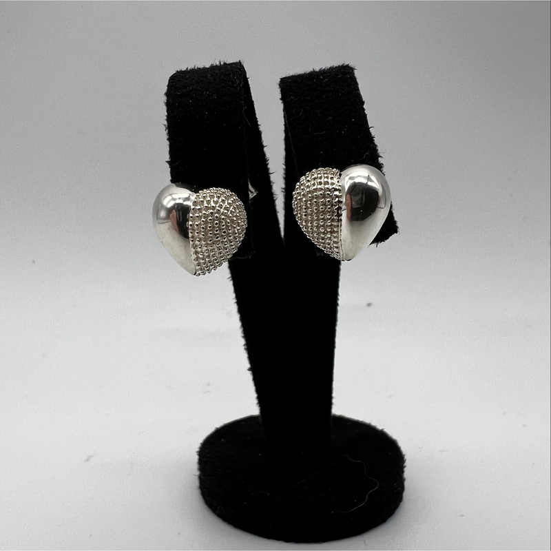 Links Of London 925 Sterling Silver Masquerade Heart Stud Earrings