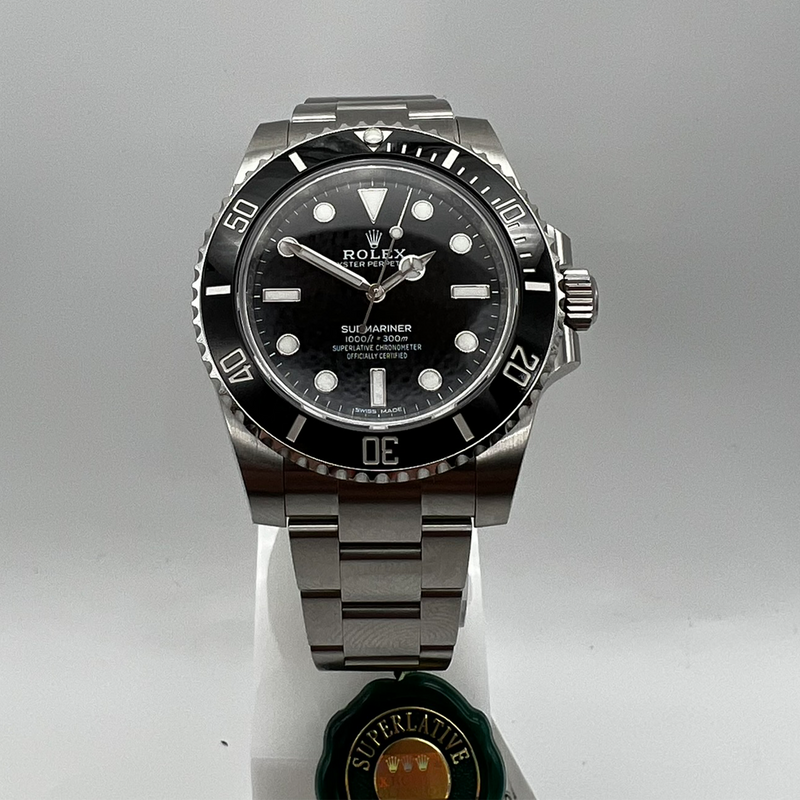 Rolex Submariner Non-Date Black Dial and Bezel