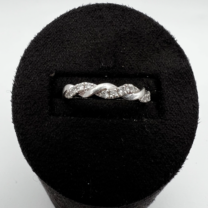 Silver Ring with Diamonds