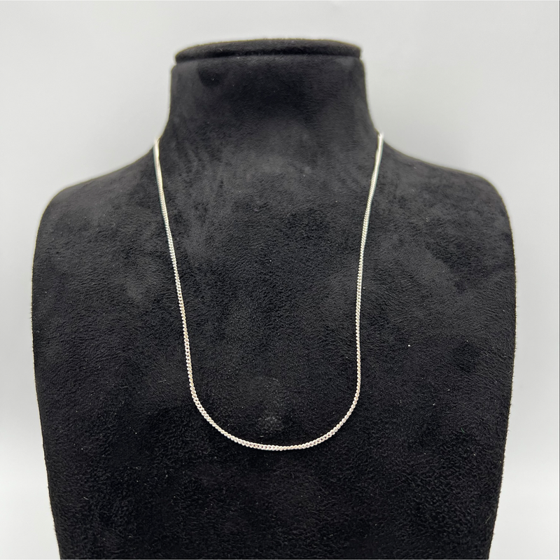 Sterling Silver Chain Necklace - 17.7"