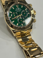 Rolex Daytona Olive Face Solid 18ct Yellow Gold