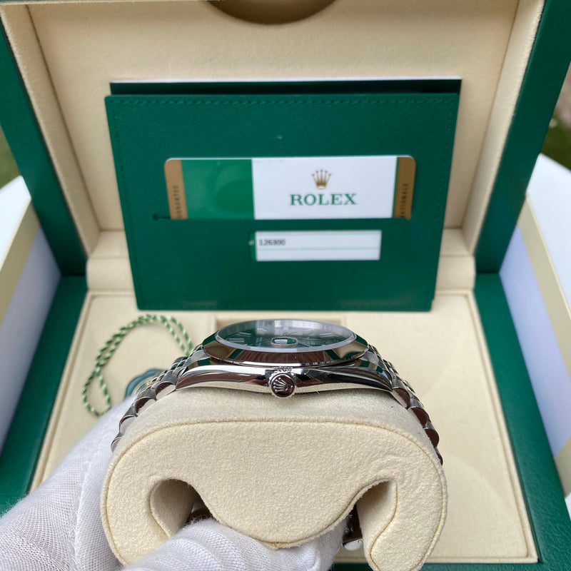 Rolex Datejust 41mm Smooth Bezel, Slate Dial On A Jubilee Bracelet