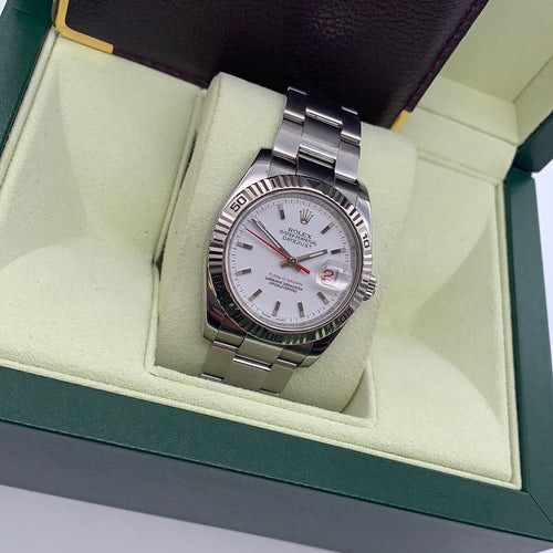 Rolex SS Datejust Turn-O-Graph 2005 Model No. 116264 Box and Papers