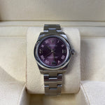 Rolex Oyster Perpetual 31mm Aubergine Roman Numeral Dial